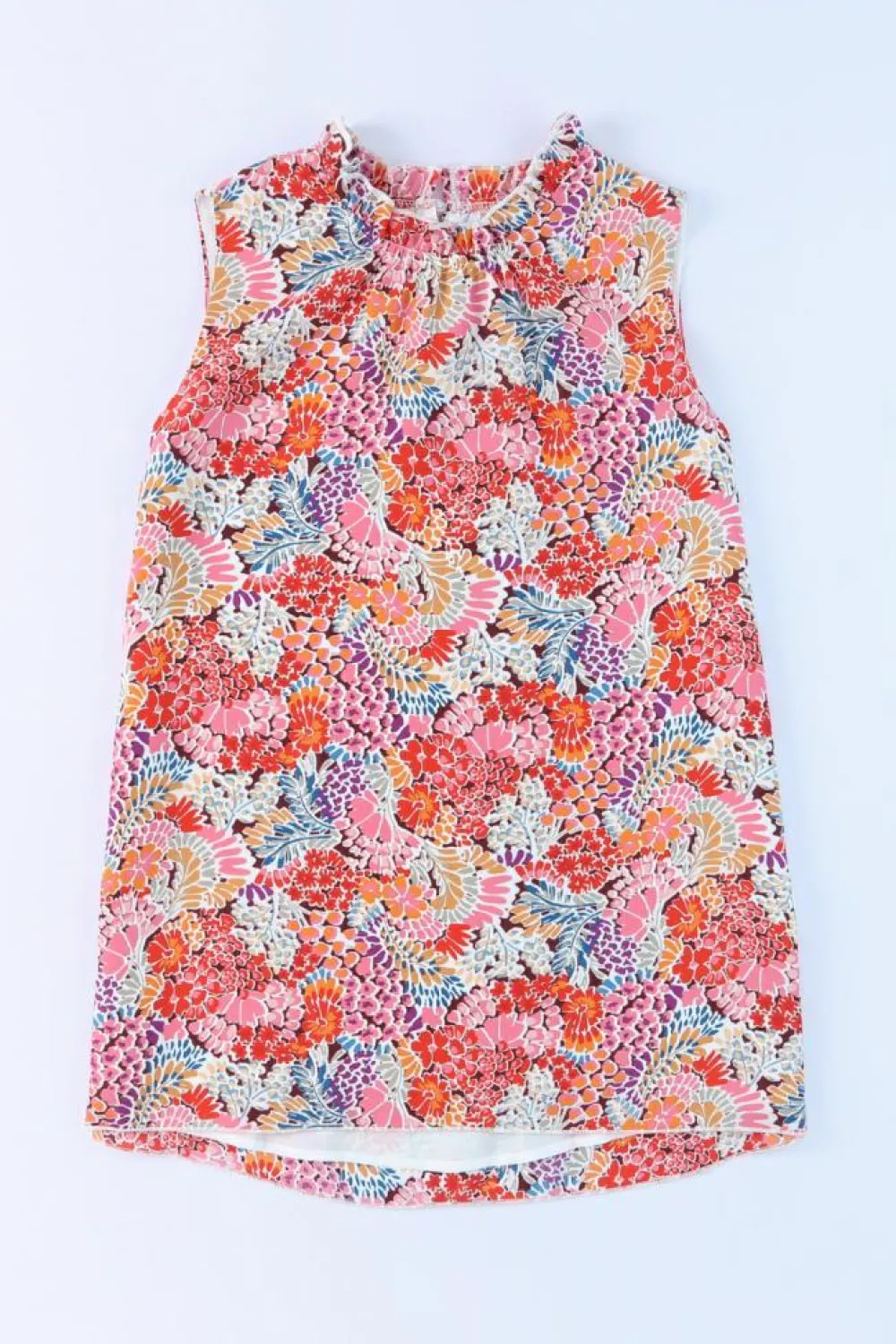 Fashion Dear-Lover Floral Print Relaxed Tank Top Multicolor
