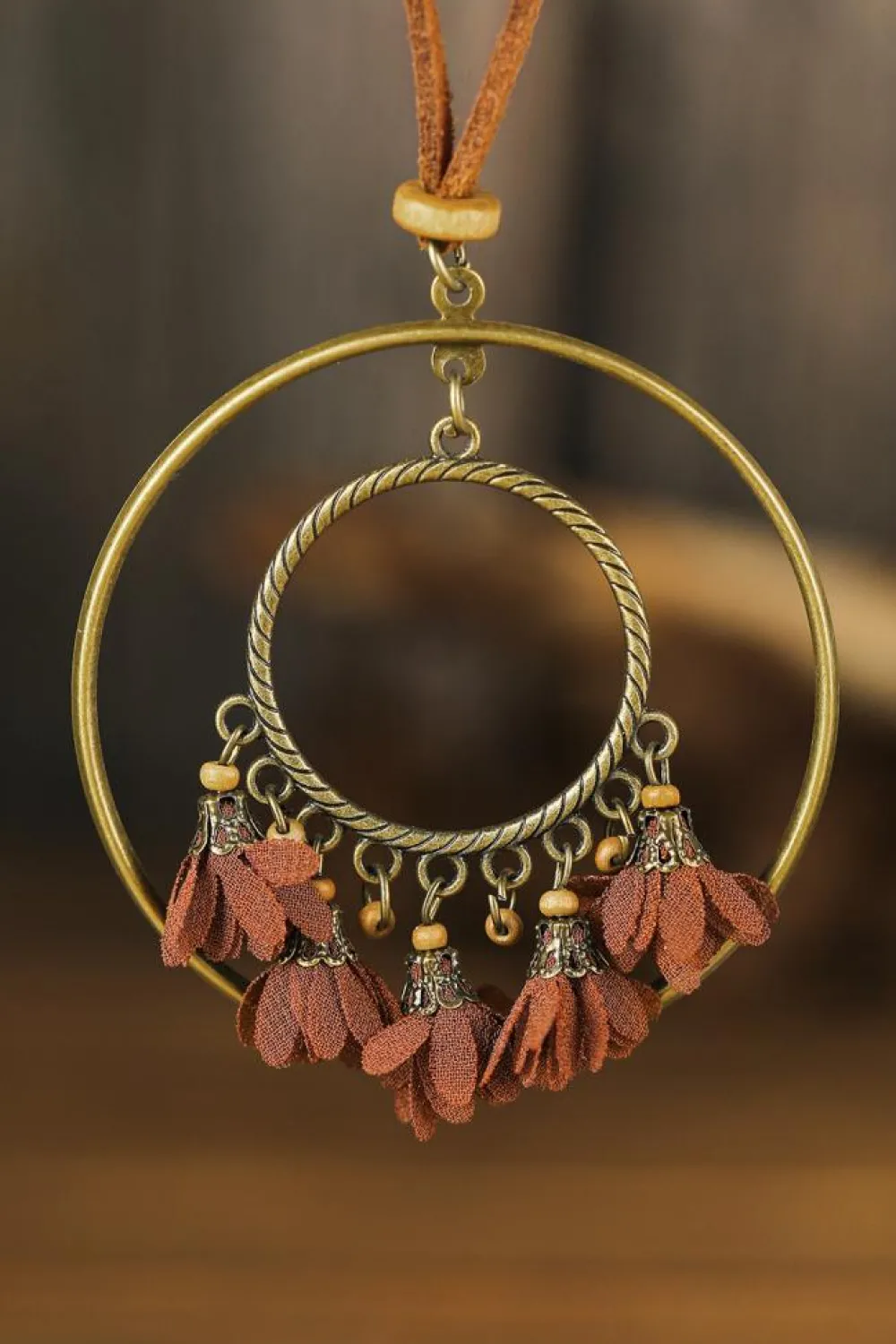 New Dear-Lover 3pcs Bohemian Retro Tasseled Pendant Necklace Multicolor