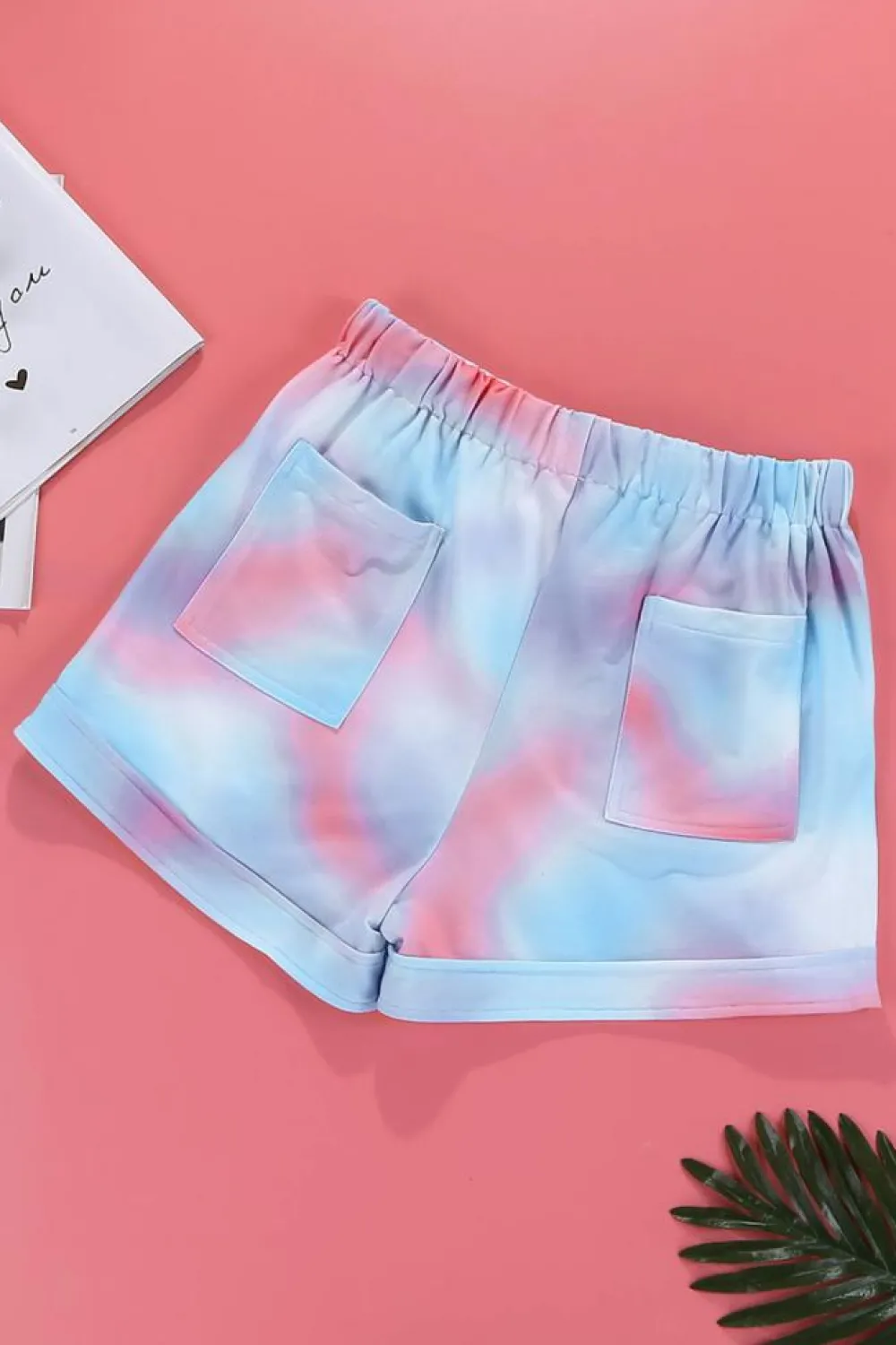 Sale Dear-Lover Print Drawstring Casual Elastic Waist Pocketed Shorts Multicolor