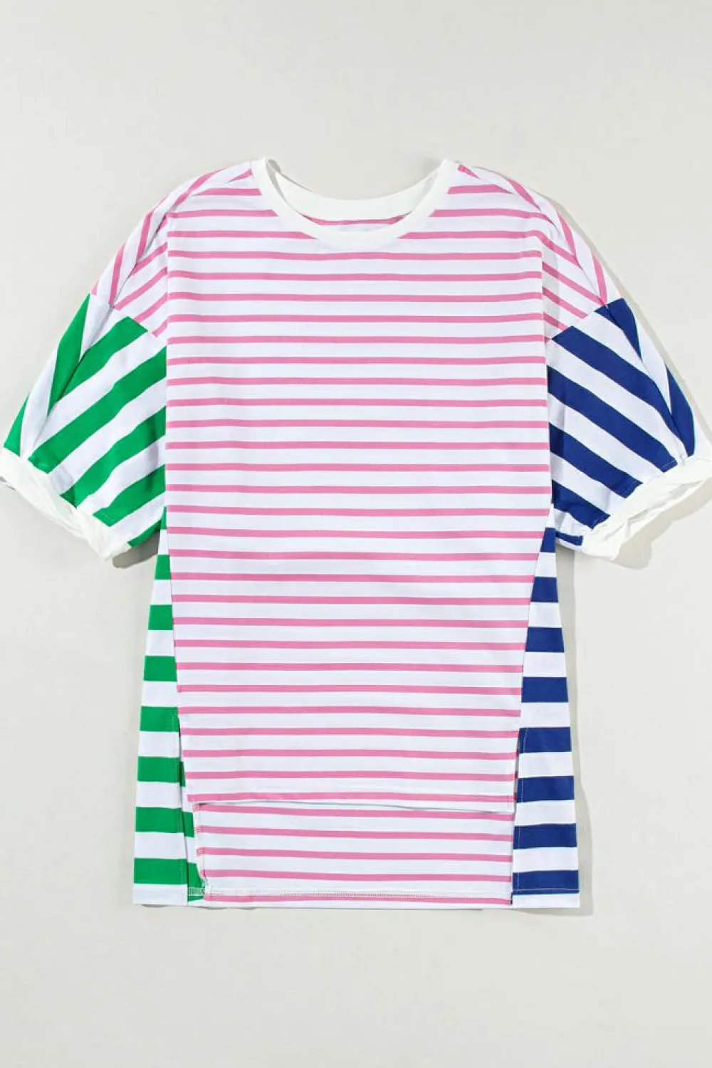 Outlet Dear-Lover Colorblock Patchwork Baggy T Shirt Multicolour
