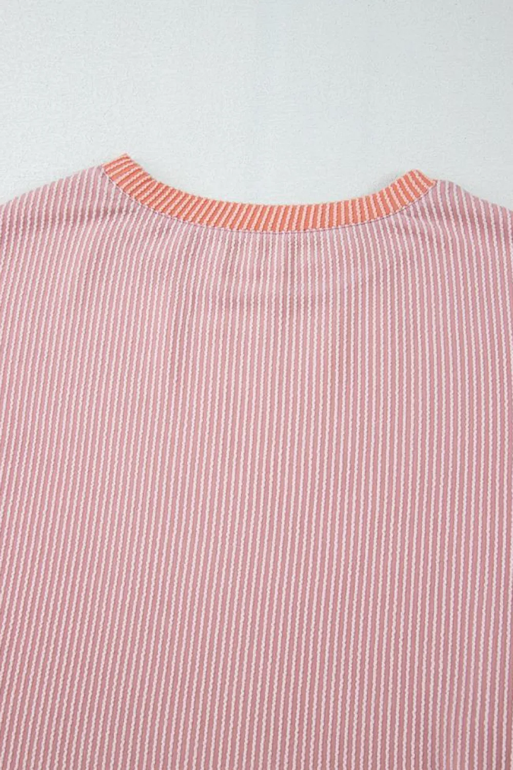 Hot Dear-Lover Corded Colorblock Patchwork Drop Shoulder Long Sleeve Top Multicolour