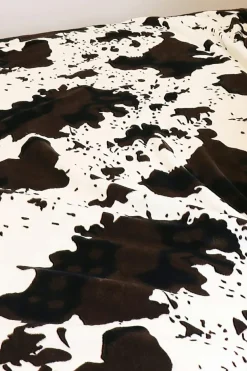 Hot Dear-Lover Cow Spots Plush Blanket Multicolour