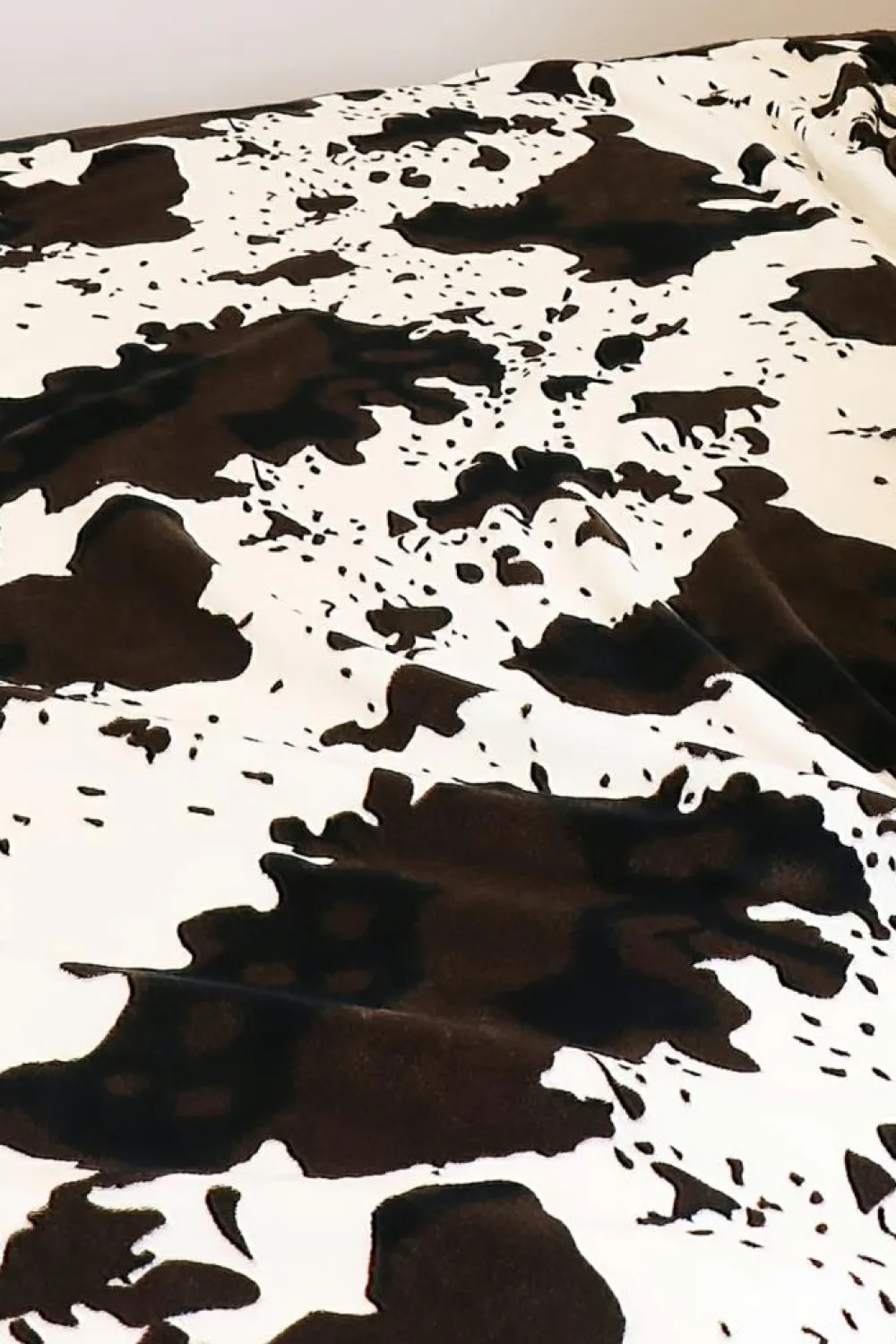 Hot Dear-Lover Cow Spots Plush Blanket Multicolour