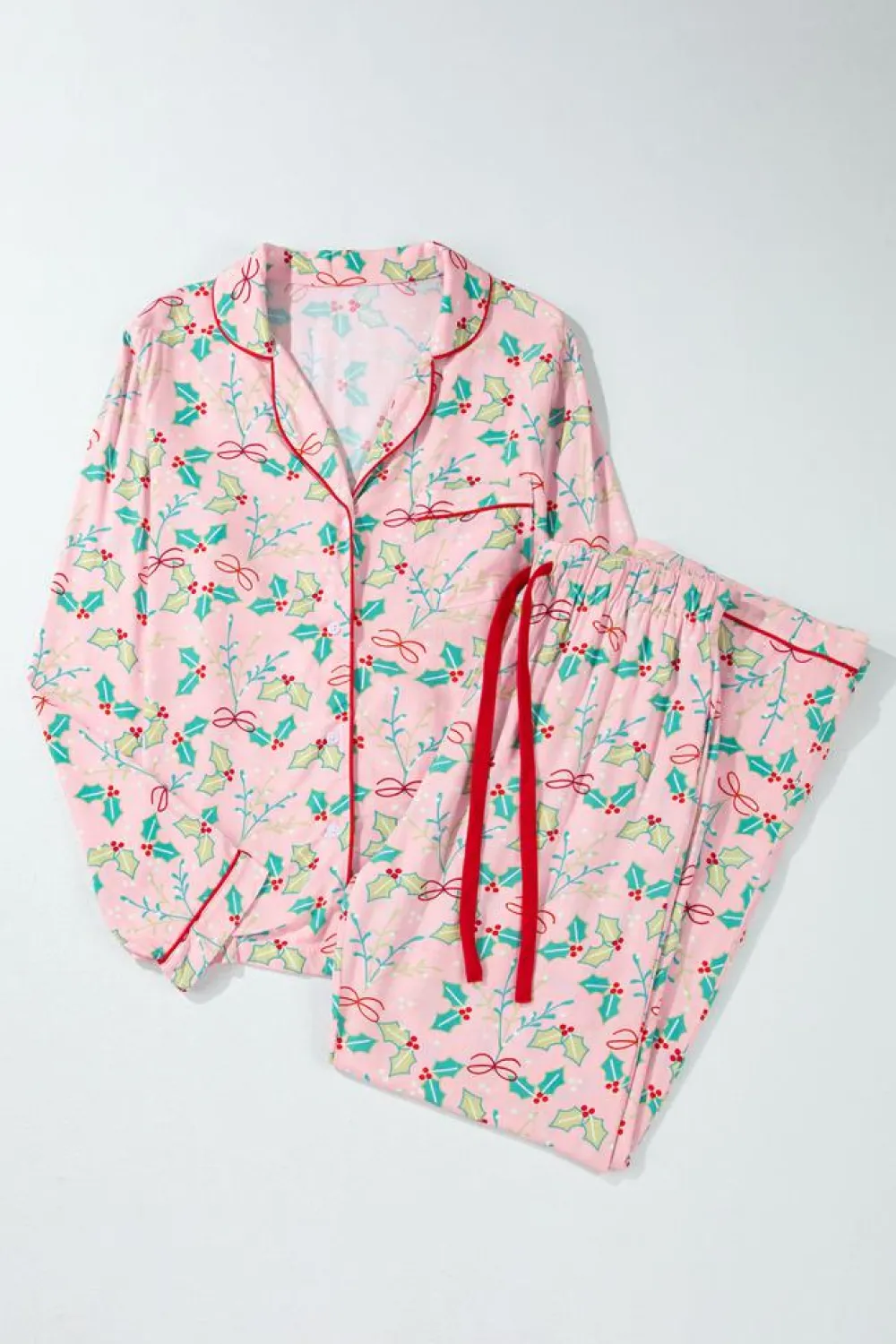 Outlet Dear-Lover Floral Christmas Pajamas Set Multicolour