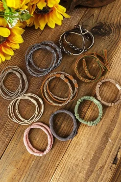 Outlet Dear-Lover 20pcs Boho Knotted Hair Ties Multicolour