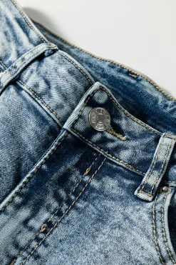 Best Dear-Lover High Rise Button Zip Fly Medium Wash Jeans Myosotis