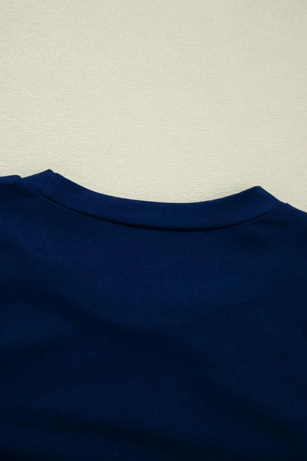 Online Dear-Lover Crown Graphic Crew Neck T Shirt Navy Blue