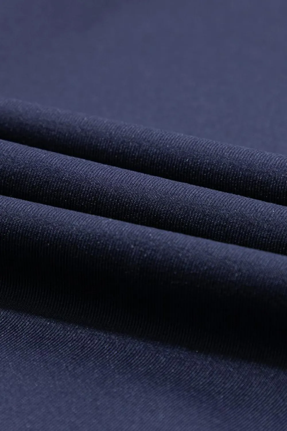 Fashion Dear-Lover Drawstring Waist Pocketed Joggers Navy Blue