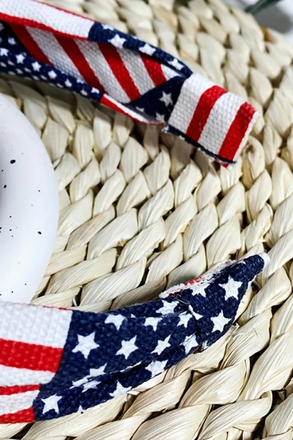 Discount Dear-Lover Flag Day Knotted Headband Navy Blue