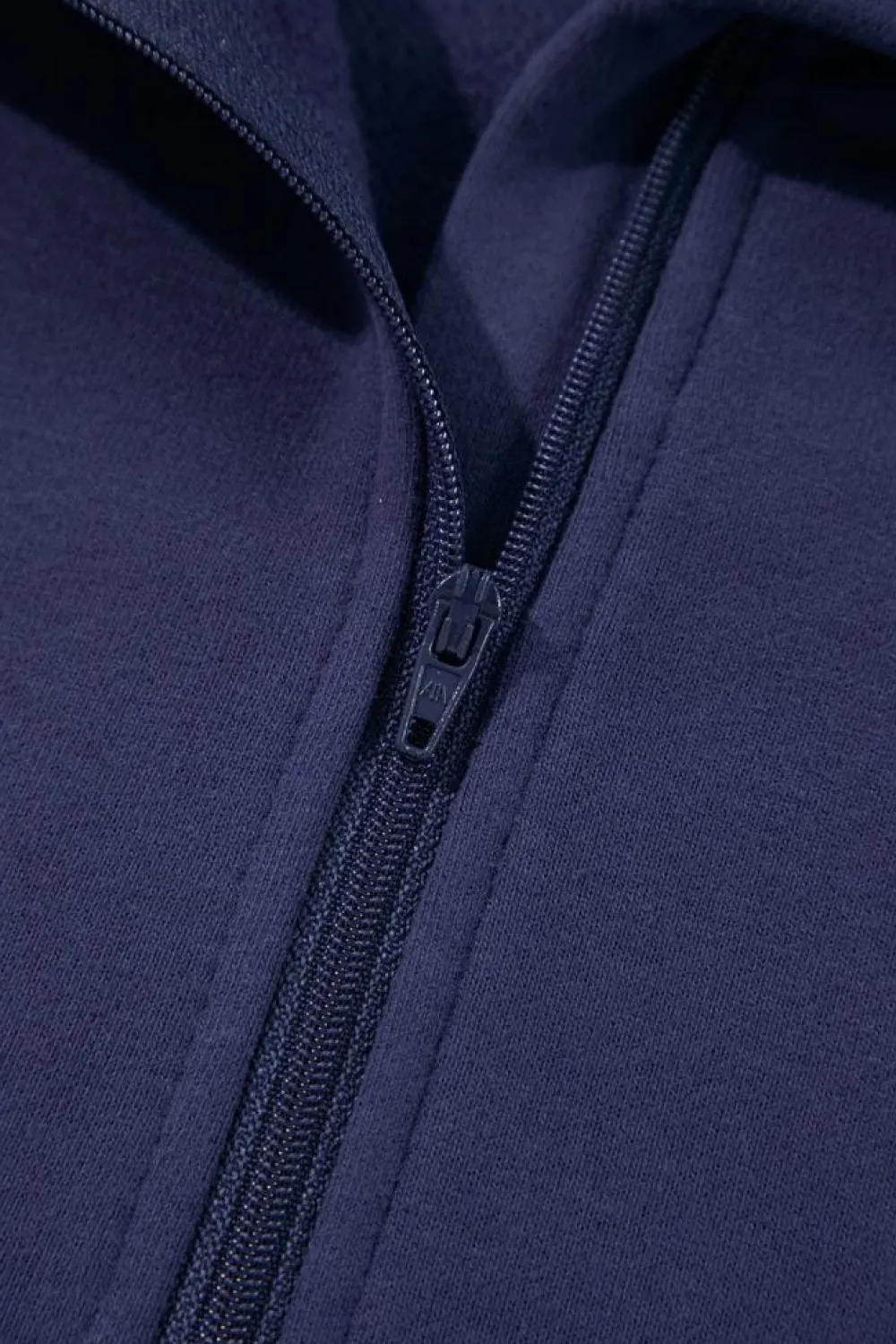 Best Dear-Lover Fleece Lined Zip Up Stand Collar Thumbhole Sleeve Sweatshirt Navy Blue