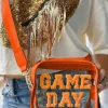 Best Dear-Lover GAME DAY Rugby Football Clear Shoulder Bag Orange