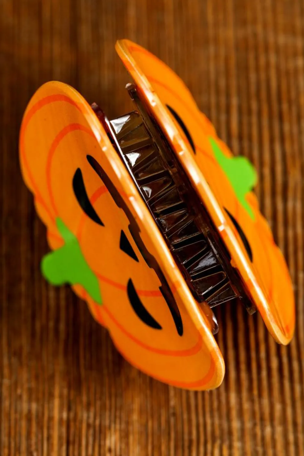Fashion Dear-Lover Halloween Pumpkin Face Hair Claw Orange