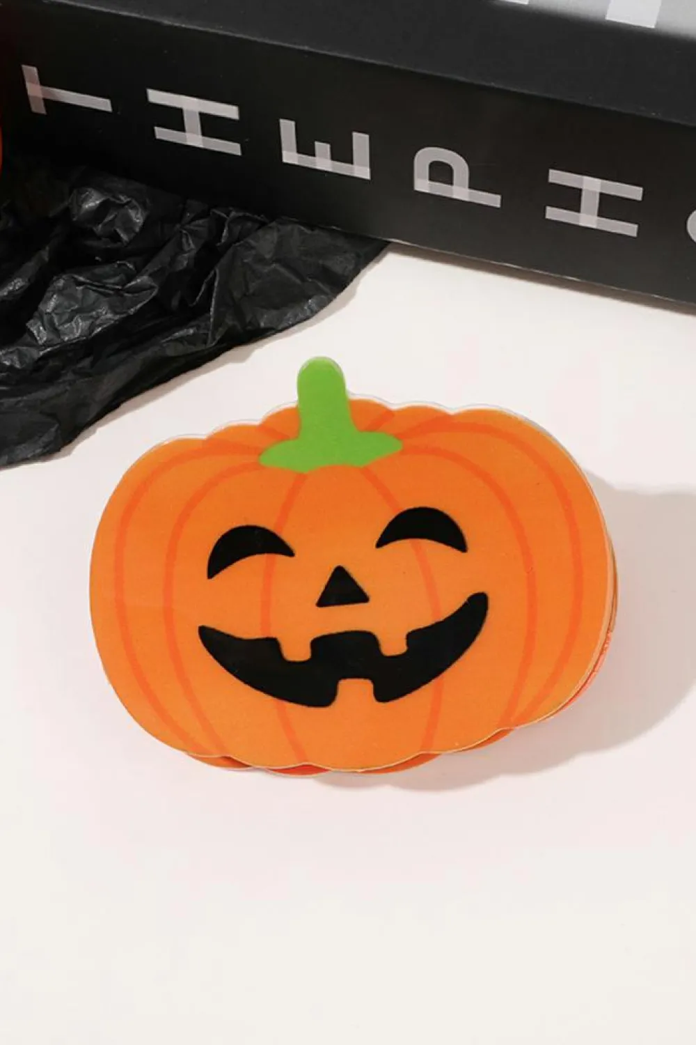 Fashion Dear-Lover Halloween Pumpkin Face Hair Claw Orange
