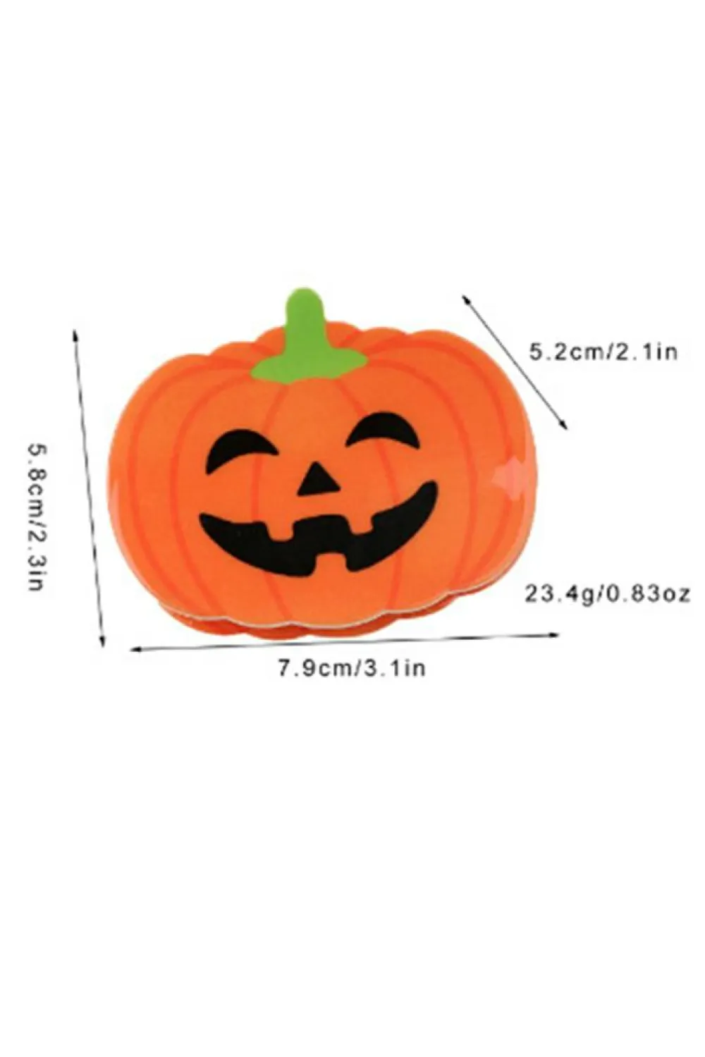 Fashion Dear-Lover Halloween Pumpkin Face Hair Claw Orange