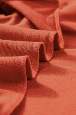 Fashion Dear-Lover Tiered Ruffled Sleeve Crew Neck T Shirt Orange