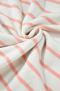 Discount Dear-Lover Colorblock Striped Drop Shoulder Cozy Sweater Pale Chestnut