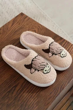 Fashion Dear-Lover Cartoon Animal Plush Slippers Parchment