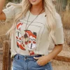 Best Dear-Lover Cowgirl Queen Graphic Tee Parchment