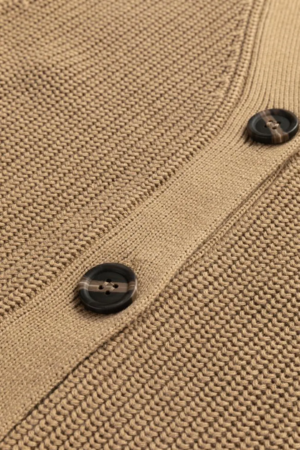 Hot Dear-Lover V Neck Buttoned Front Sweater Vest Parchment