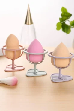 Fashion Dear-Lover Makeup Sponge PP Storage Rack Peach Blossom