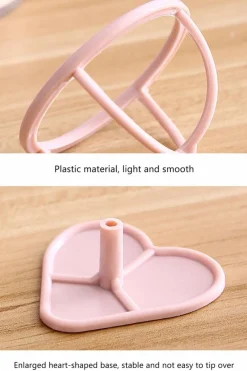 Fashion Dear-Lover Makeup Sponge PP Storage Rack Peach Blossom