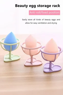 Fashion Dear-Lover Makeup Sponge PP Storage Rack Peach Blossom