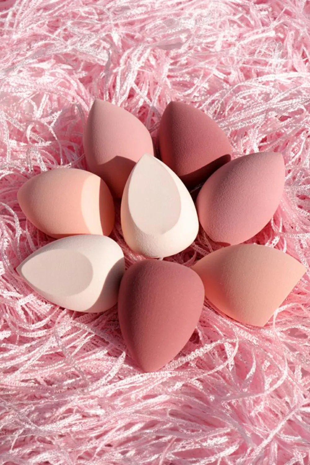 Online Dear-Lover 4pcs Water Drop Shape Makeup Sponge Peach Blossom