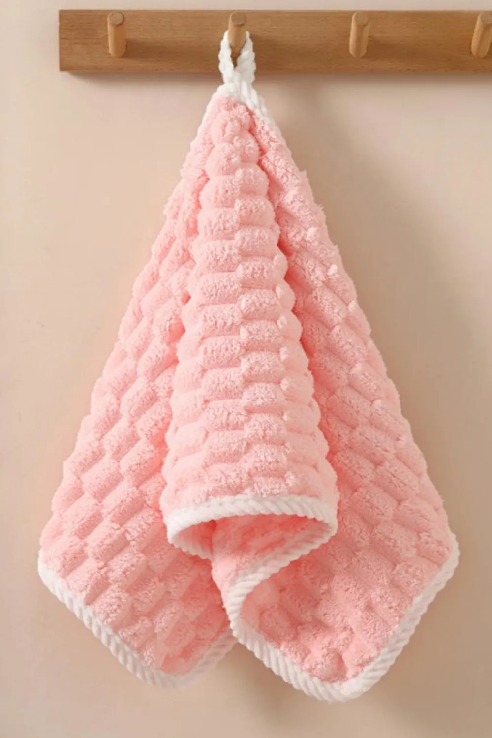Online Dear-Lover Textured Soft Bath Towel Peach Blossom