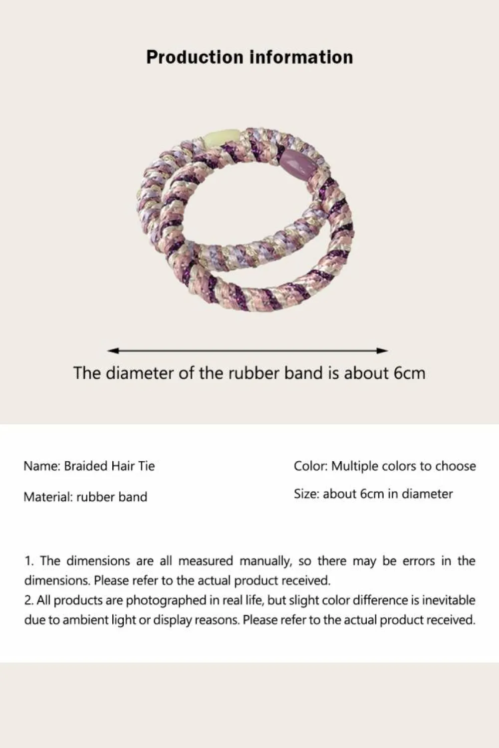 Clearance Dear-Lover 15 pcs/box Elastic Braided Hair Tie Phalaenopsis