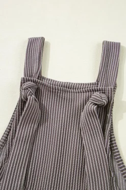 Clearance Dear-Lover Corded Adjustable Straps Wide Leg Loose Overall Philippine Gray