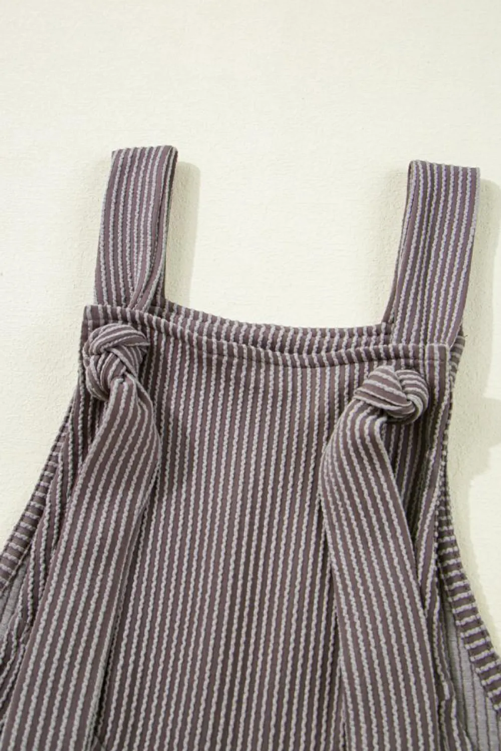 Clearance Dear-Lover Corded Adjustable Straps Wide Leg Loose Overall Philippine Gray
