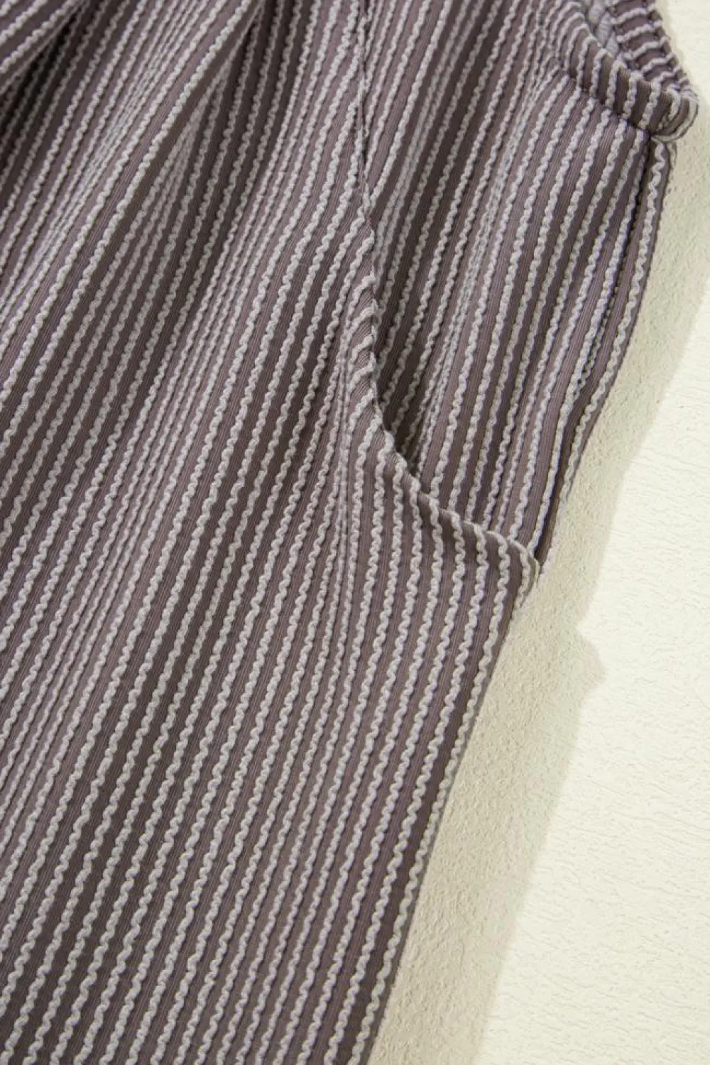 Clearance Dear-Lover Corded Adjustable Straps Wide Leg Loose Overall Philippine Gray