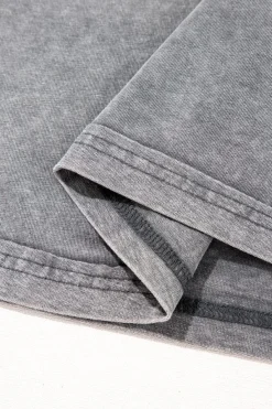 Online Dear-Lover Mineral Wash Half Sleeve Boyfriend Vintage T Shirt Philippine Gray