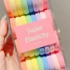 Online Dear-Lover 32 pcs/box Rainbow Color Elastic Ponytail Hair Tie Pink