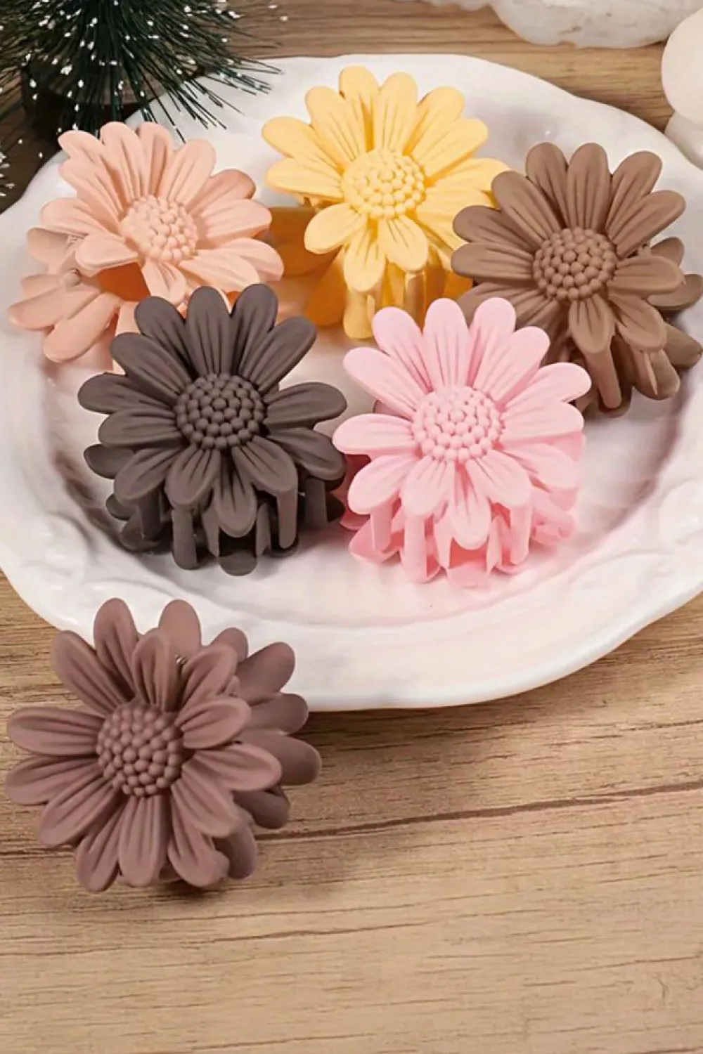 Outlet Dear-Lover Boho Daisy Flower Frosted Hair Clawclip Pink