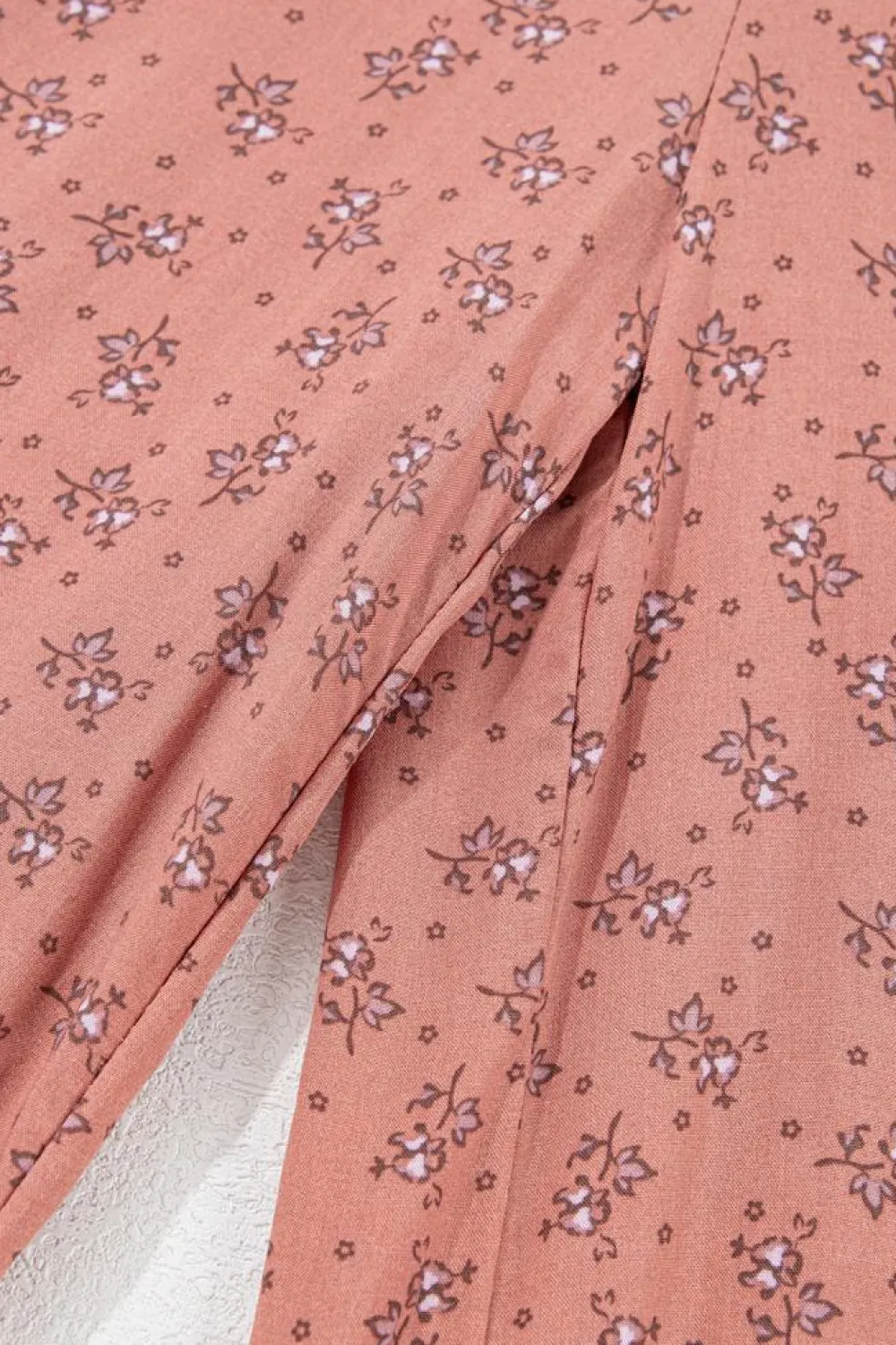 Clearance Dear-Lover Boho Floral Printed Wide Leg Jogger Pants Pink