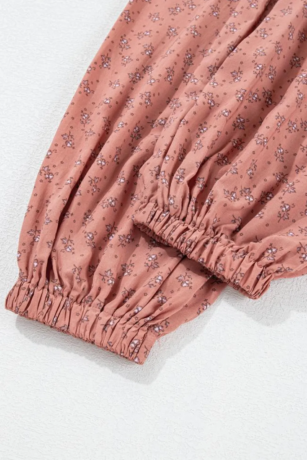 Clearance Dear-Lover Boho Floral Printed Wide Leg Jogger Pants Pink