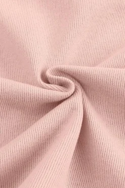 Best Dear-Lover Casual Button Solid Patchwork Trim Hoodie Pink