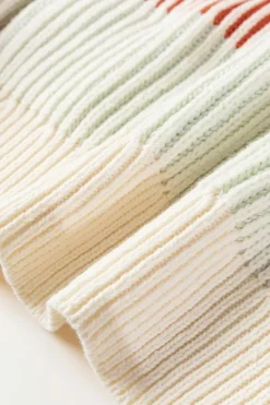 Online Dear-Lover Colorblock Textured Knit Bubble Sleeve Sweater Pink