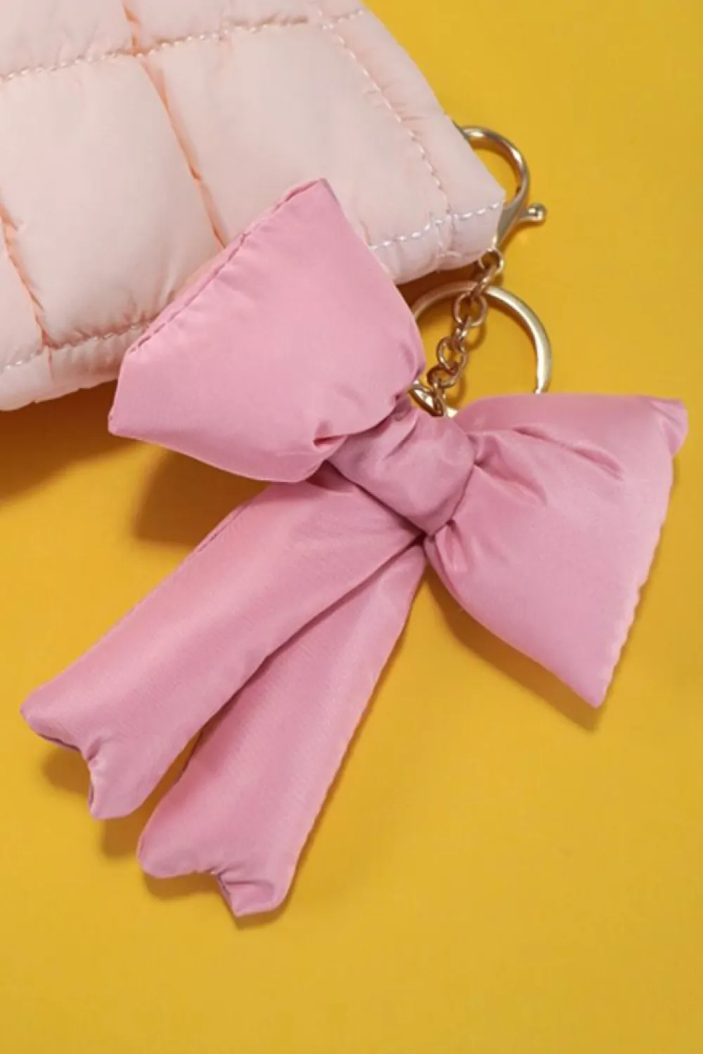 Hot Dear-Lover Cute 3D Bow Knot Keychain Pink