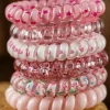 Outlet Dear-Lover Cute Gradient Starry Dotty Phone Cord Scrunchie Set Pink