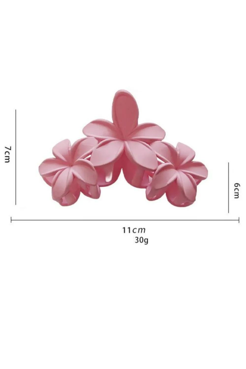 Outlet Dear-Lover 3D Flower Plastic Resin Hair Claw (Slight Color Variations) Pink