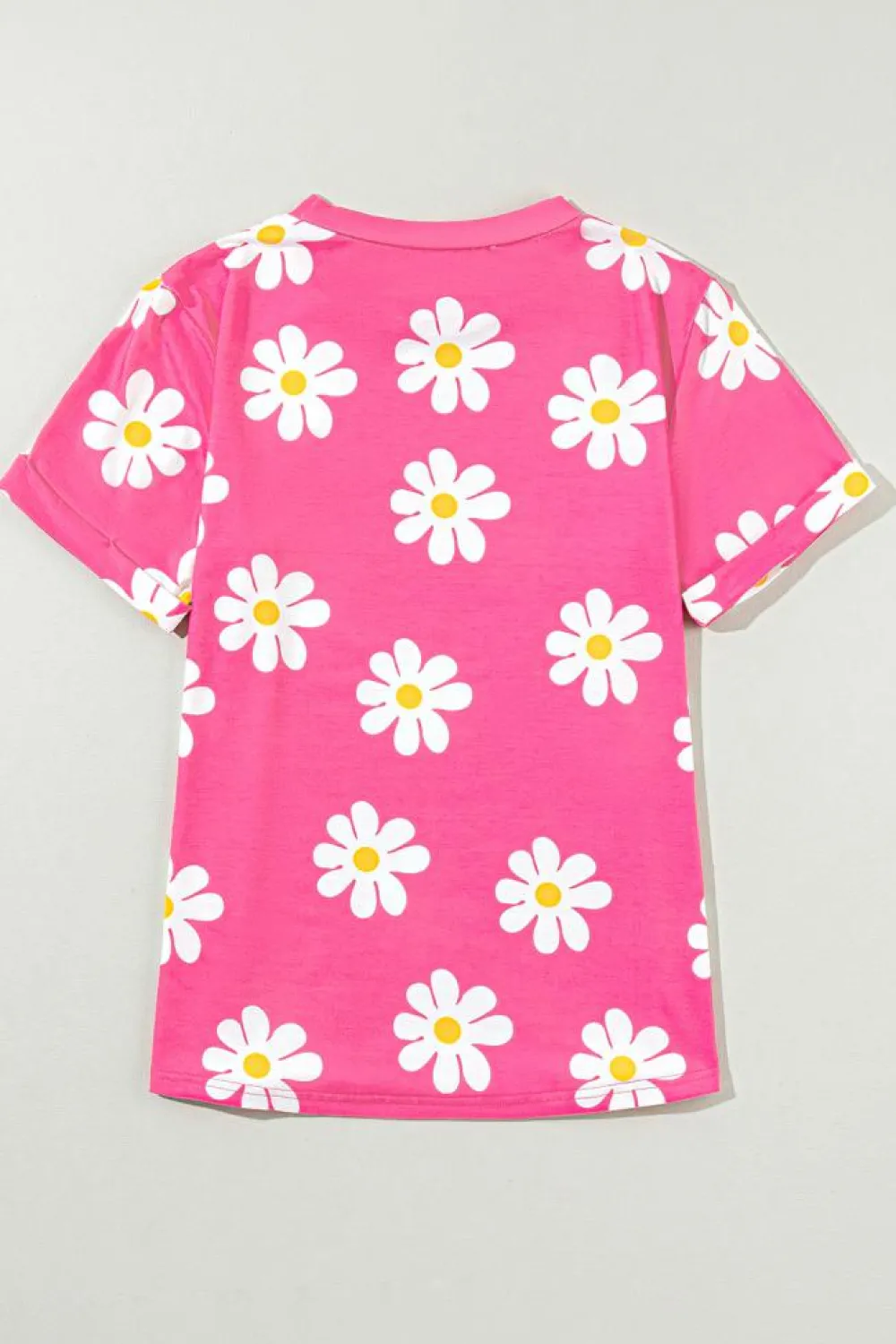 Outlet Dear-Lover Daisy Printed Crewneck T Shirt Pink