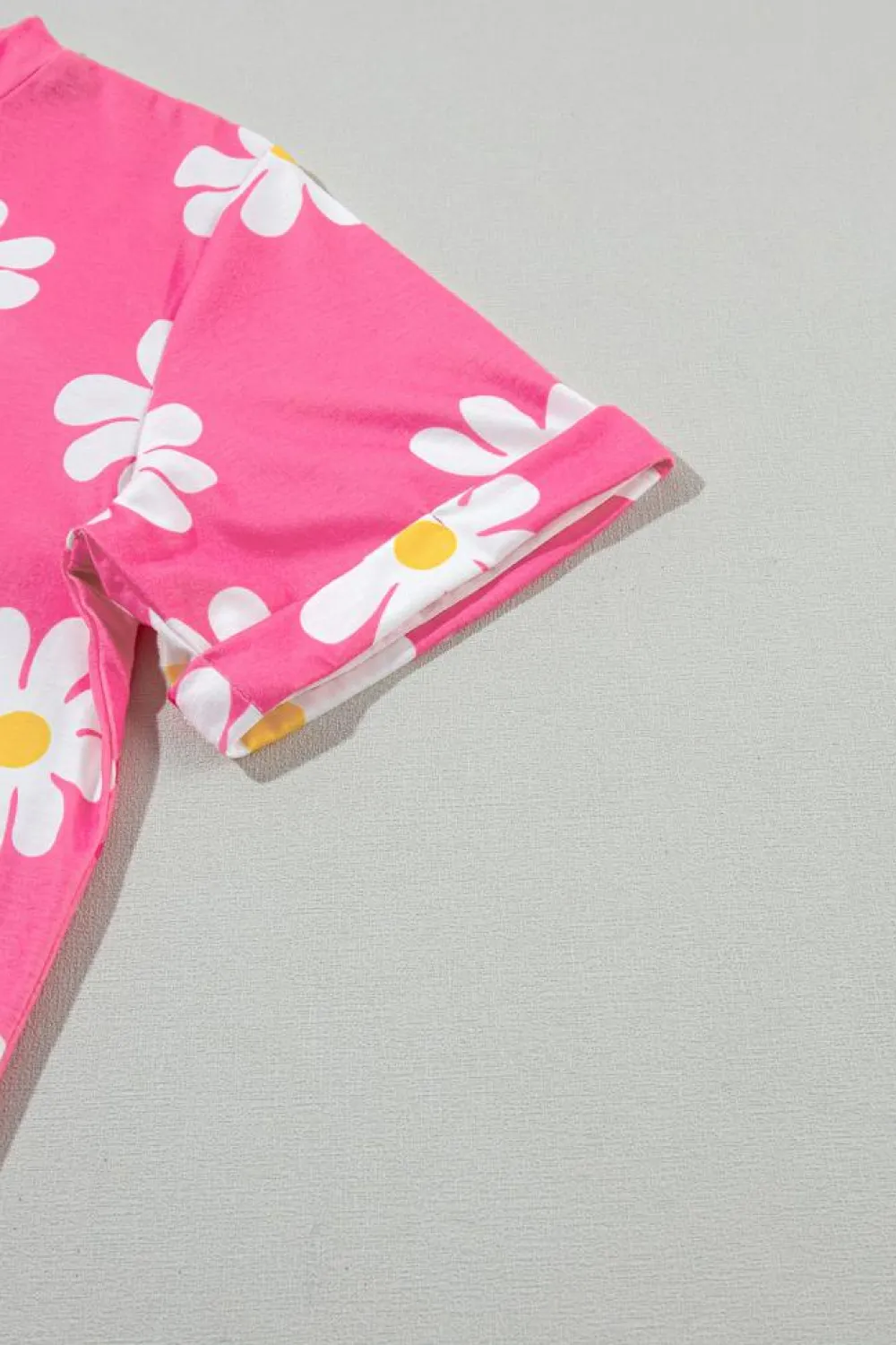 Outlet Dear-Lover Daisy Printed Crewneck T Shirt Pink