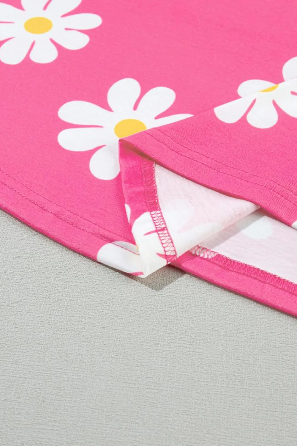 Outlet Dear-Lover Daisy Printed Crewneck T Shirt Pink
