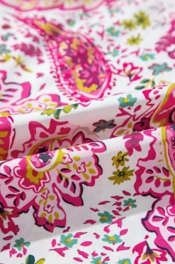 Hot Dear-Lover Floral Paisley Printed Casual Shirt Pink