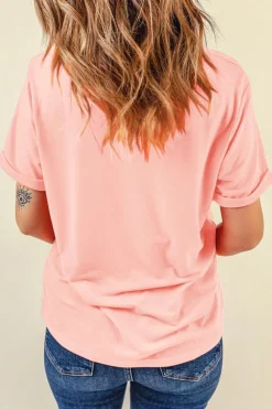 Best Dear-Lover Nashville MUSIC CITY Guitar Graphic Crewneck Tee Pink