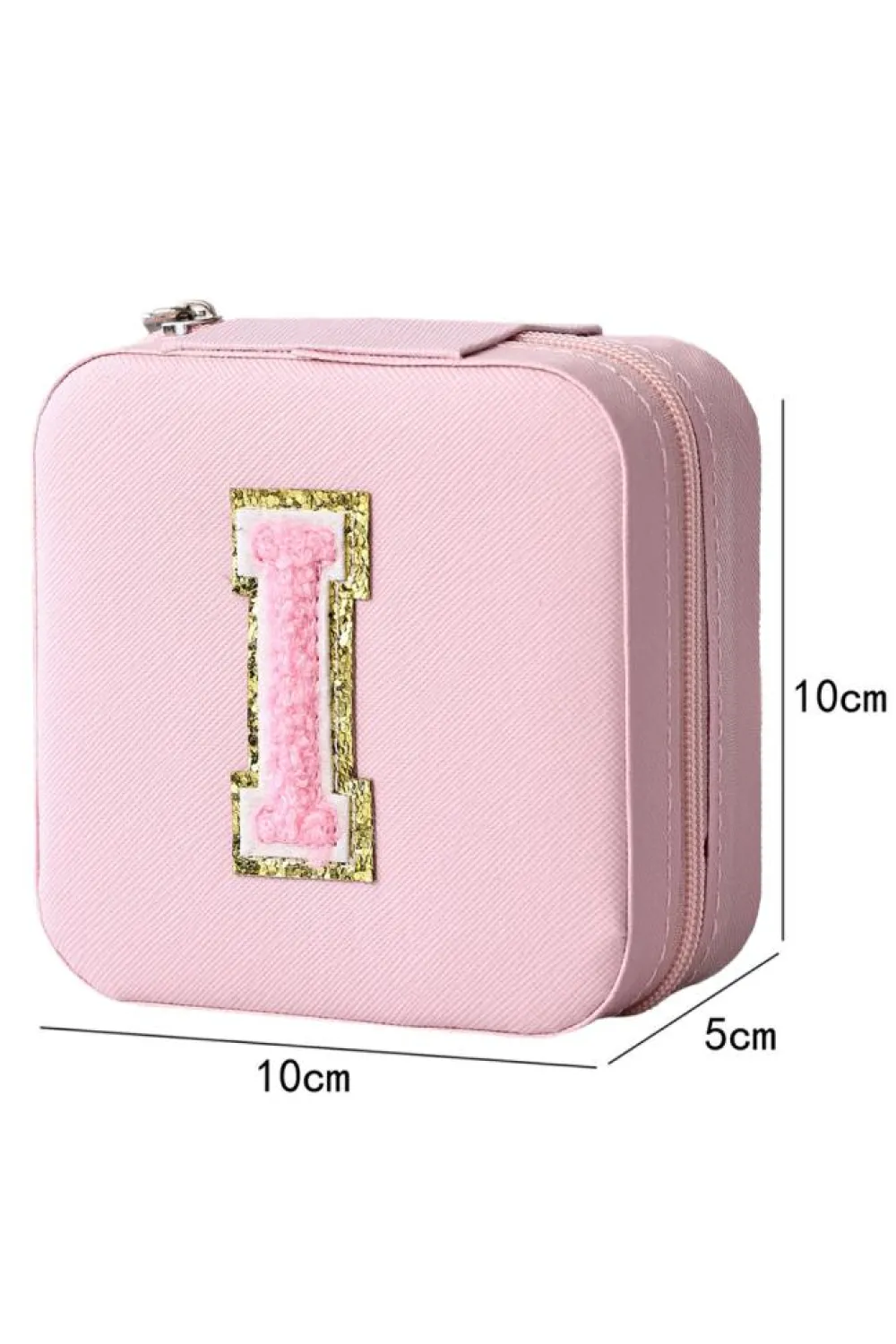 Online Dear-Lover Portable Initial Jewelry Box Pink