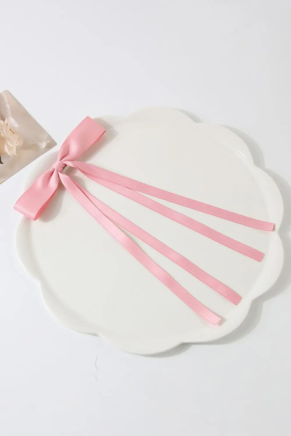 Discount Dear-Lover Ribbon Bowknot Hair Clip Pink