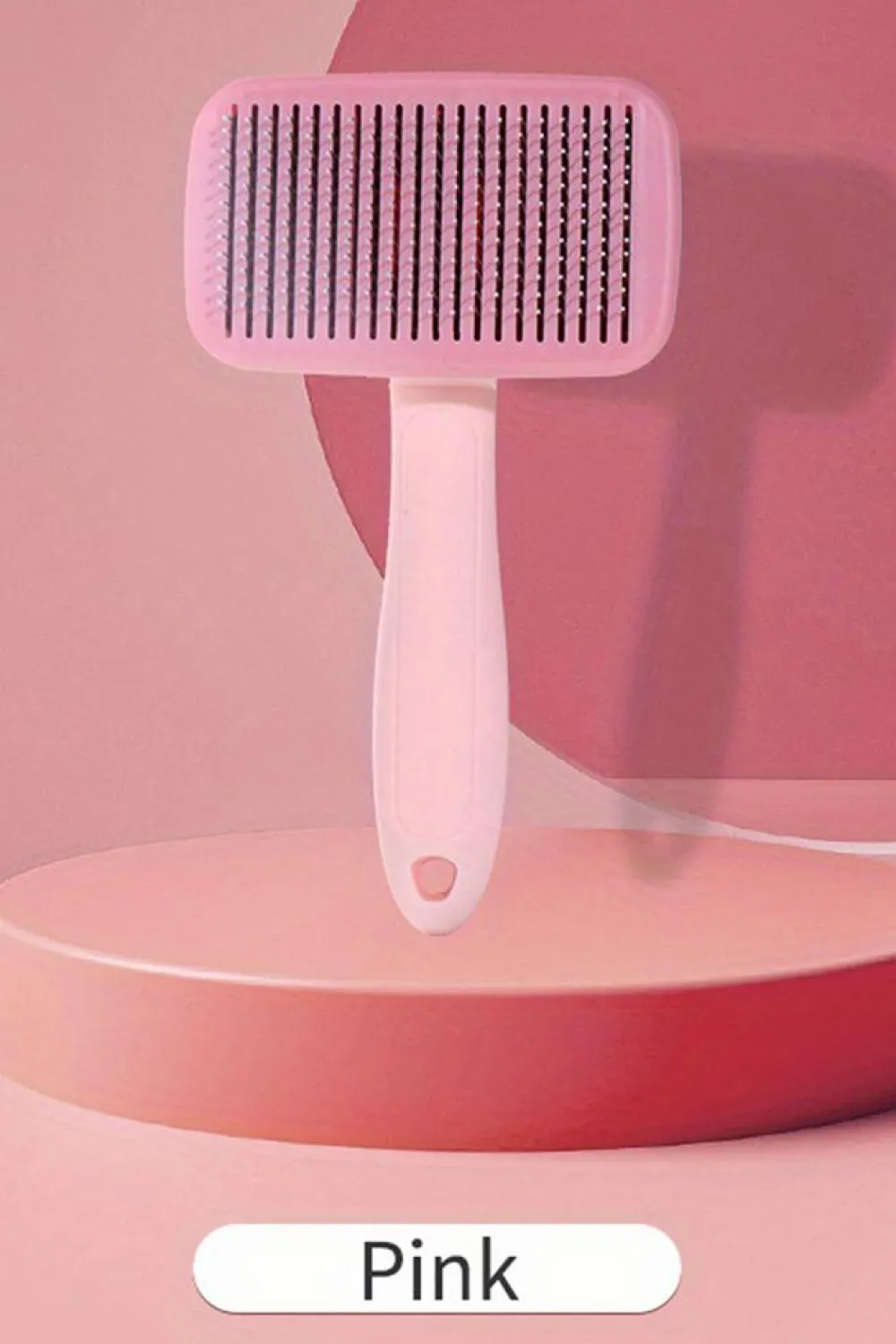 Outlet Dear-Lover Self Cleaning Gently Grooming Brush Pet Comb Pink